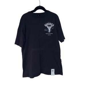 Hoodrich Graphic T-Shirt Mens Large Black Cotton From Nothing To Something
